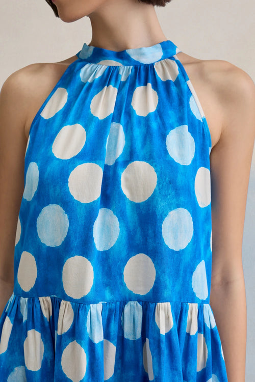 Cloud Polka Short Dress