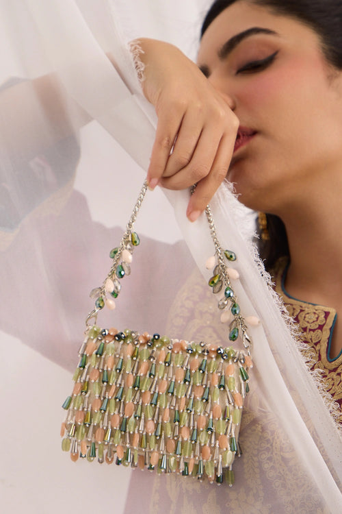 Aurel Mini Green Peach Bag