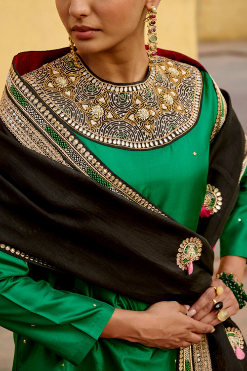 Jantar Mantar Emerald Chintz Kurta Set