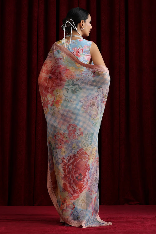 Rani Bloom Saree Set