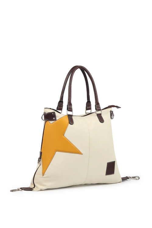 Gor Beige Yellow Tote Bag