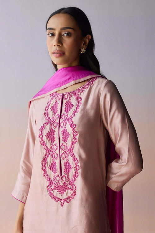 Riverstone Pink Kurta Set
