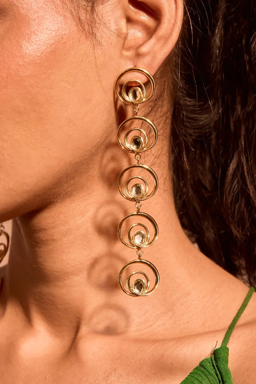 Wave Long Earrings