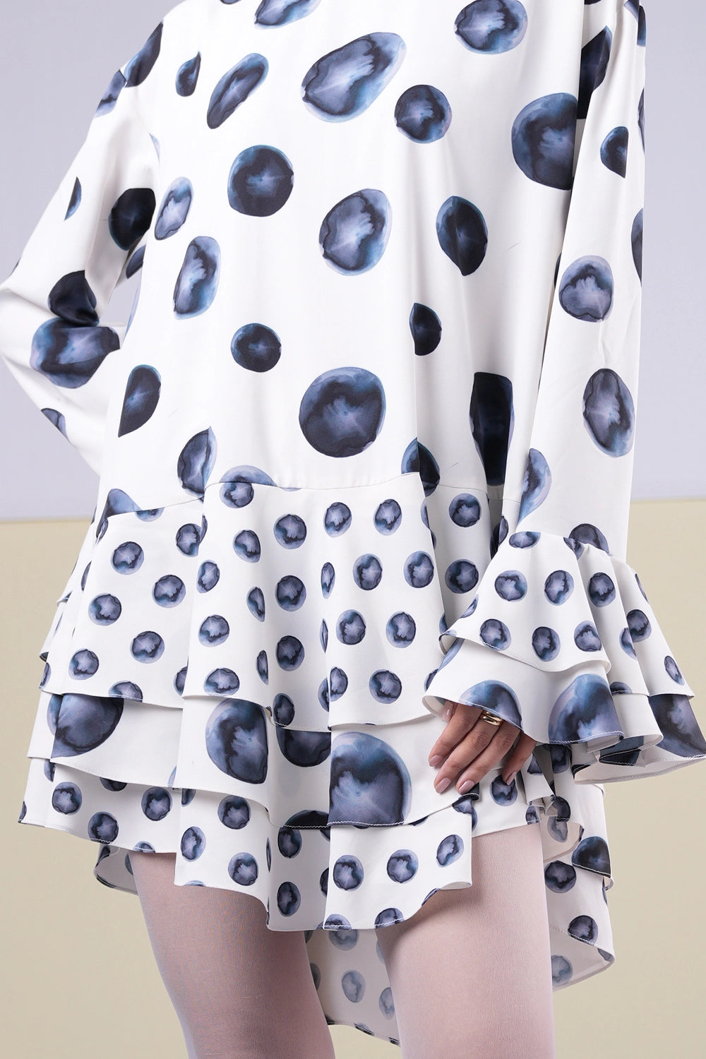 Luna Blue Polka Dot Dress