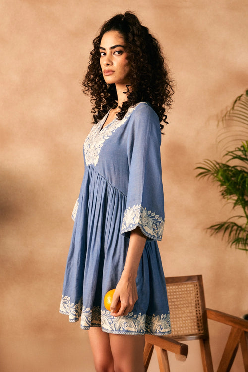 Kashmir Vogue Chambray Dress