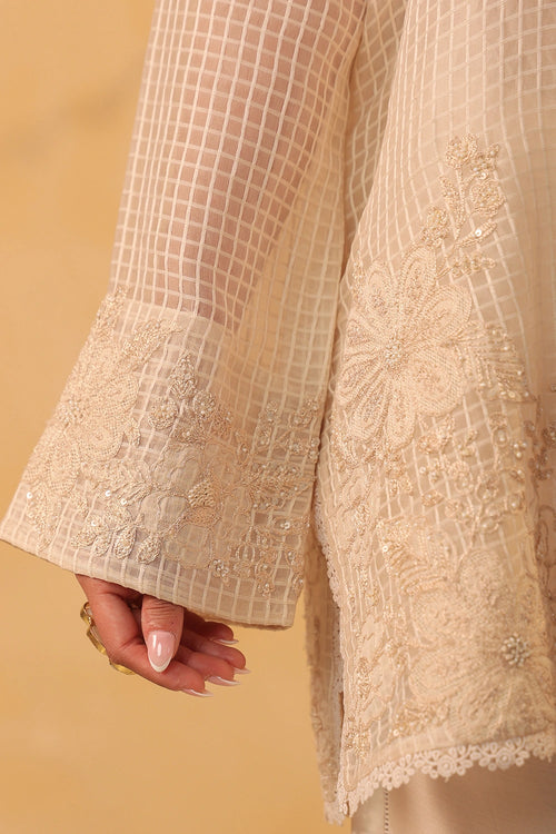 Vaayu Ivory Heavy Applique Co-ord Set