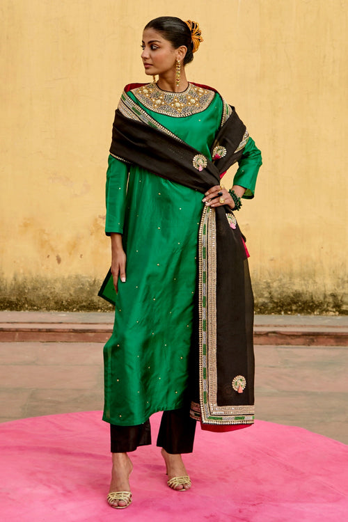 Jantar Mantar Emerald Chintz Kurta Set