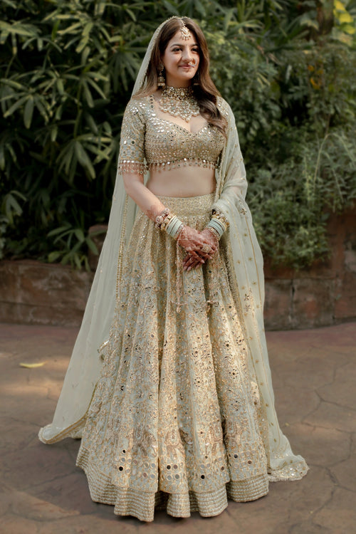 Noor Jahan Lehenga Set with Veil