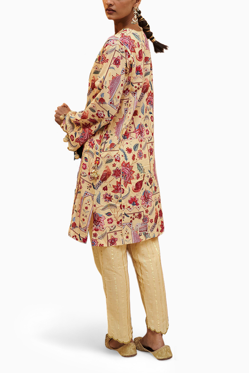 Ramya Yellow Tunic Set