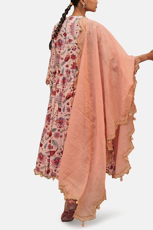Ramya Pink Kalidar Set