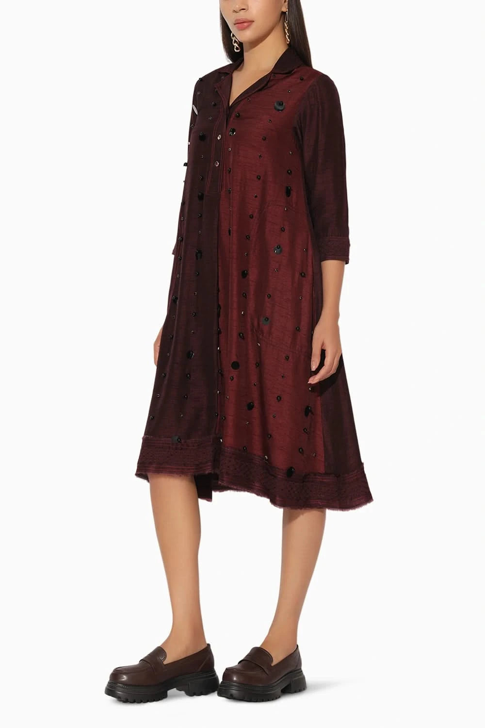 Ophyra Wine Dress