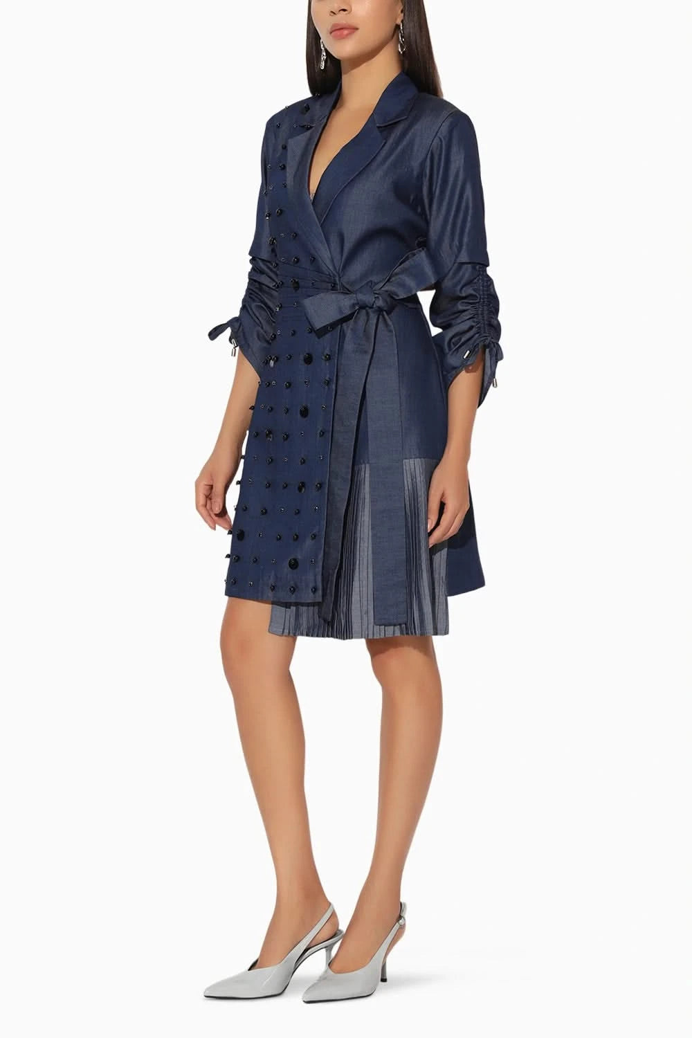 Nebula Embroidered Jacket Dress