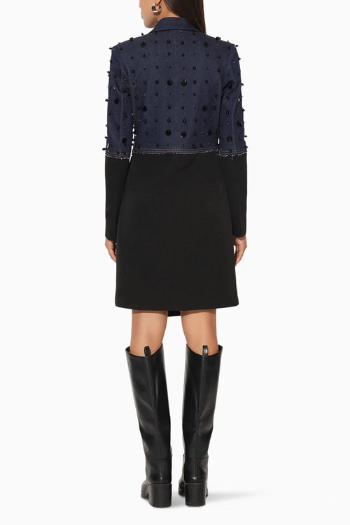 Veyora Blue Jacket Dress