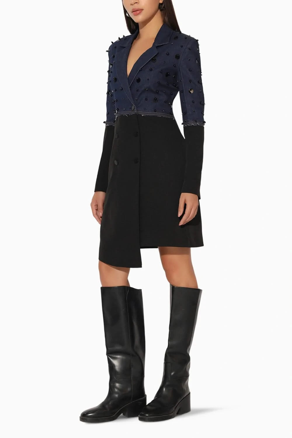 Veyora Blue Jacket Dress