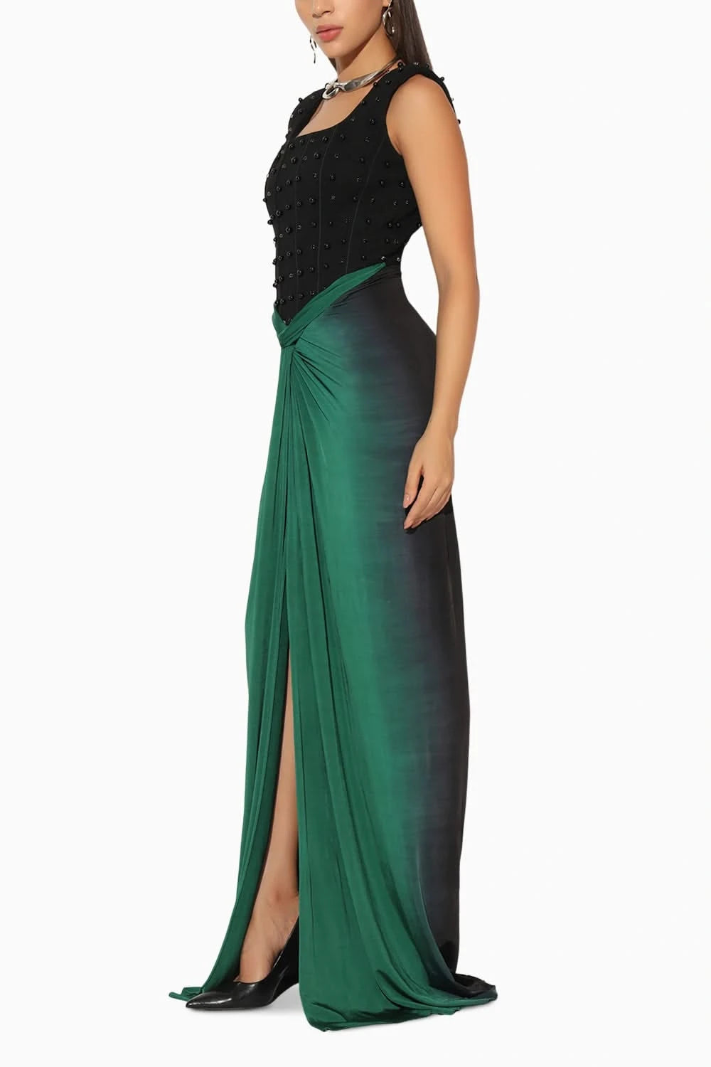 Auryth Green Gown