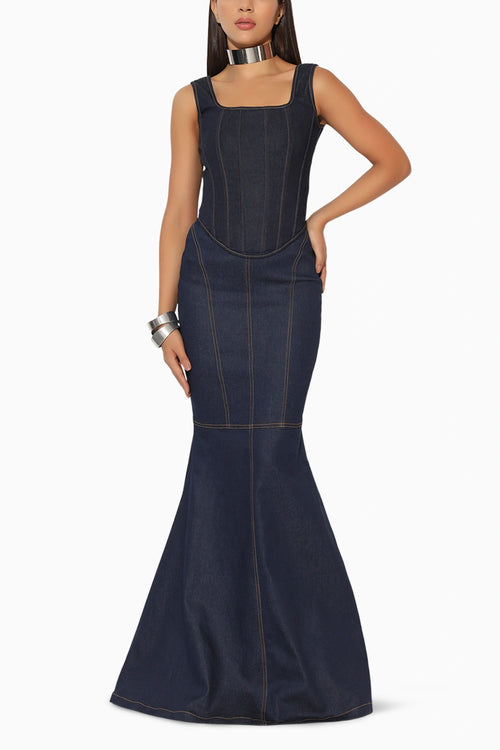 Zephora Blue Long Skirt