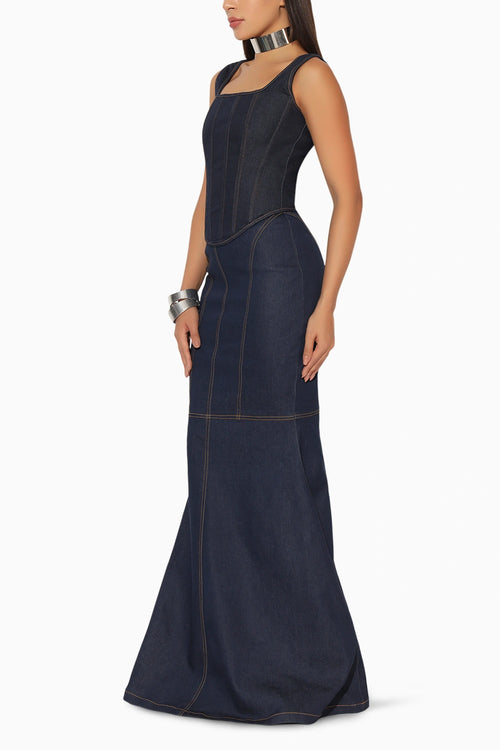 Zephora Blue Long Skirt