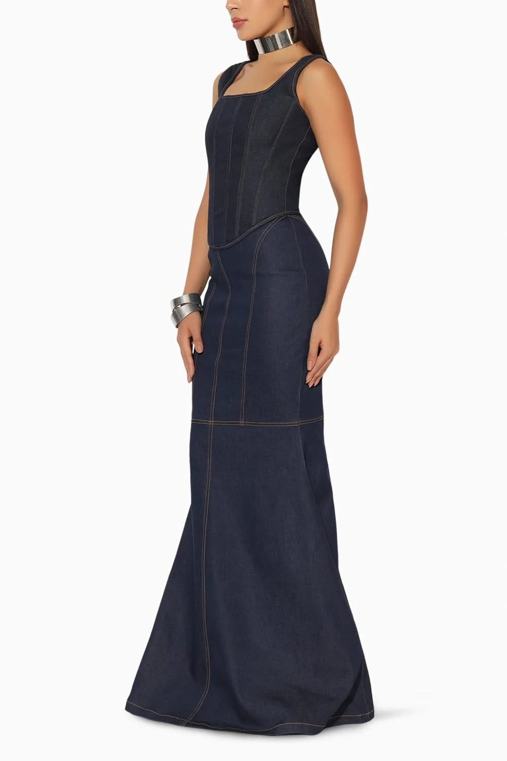Zephora Blue Long Skirt