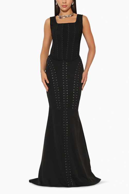 Zephora Black Long Skirt