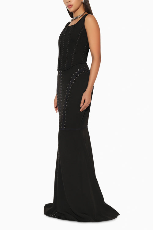 Zephora Black Long Skirt