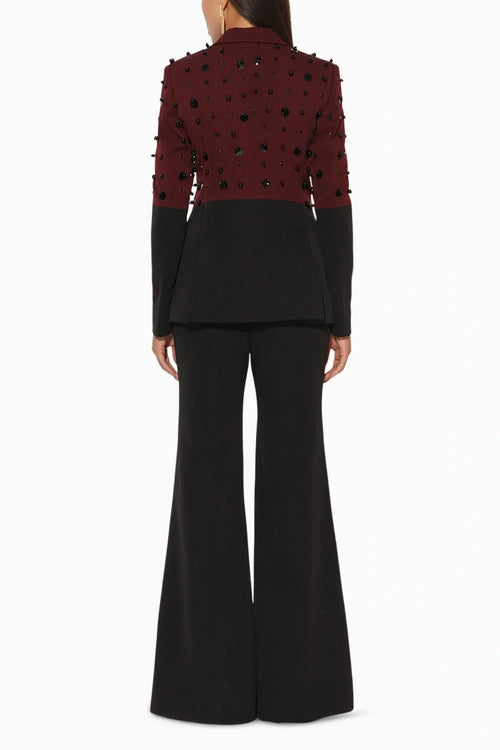 Stellix Maroon Pant Suit Set