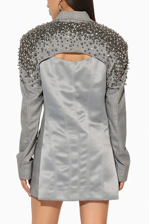 Selvaris Embroidered Jacket Dress