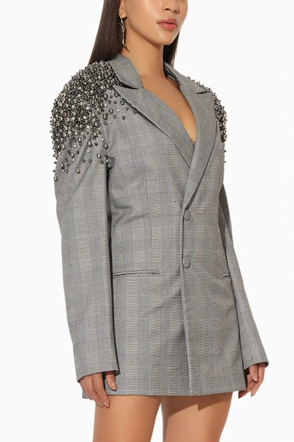 Selvaris Embroidered Jacket Dress