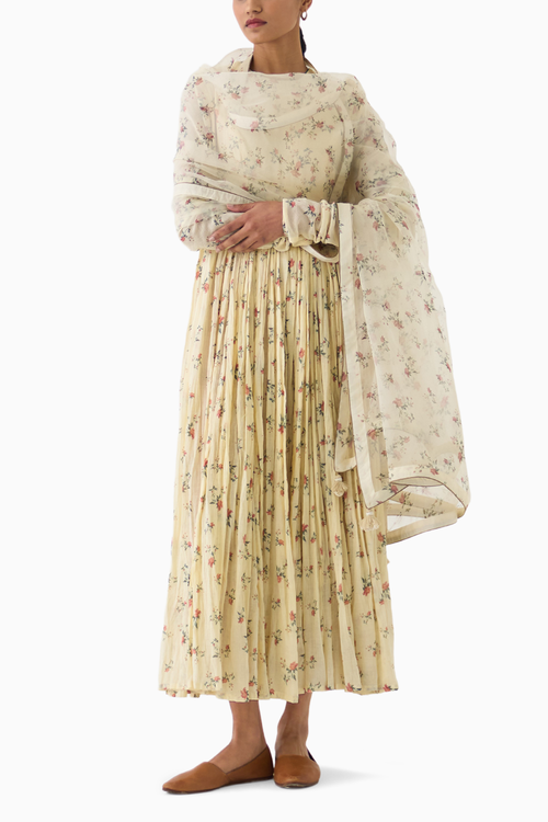 Chintz Ivory Organza Dupatta
