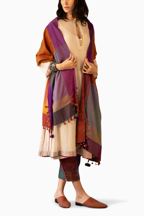 Kafil Kurta with Zahur Pants & Kossey Stole