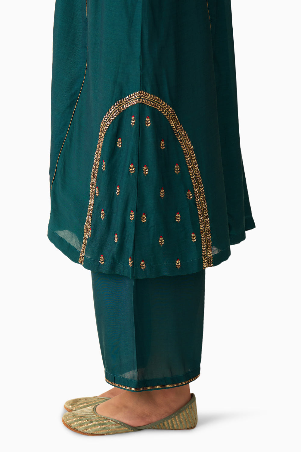 Kumud Teal Kurta Set