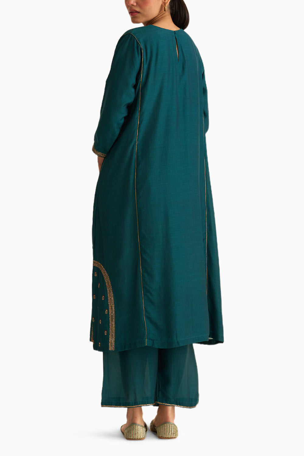 Kumud Teal Kurta Set