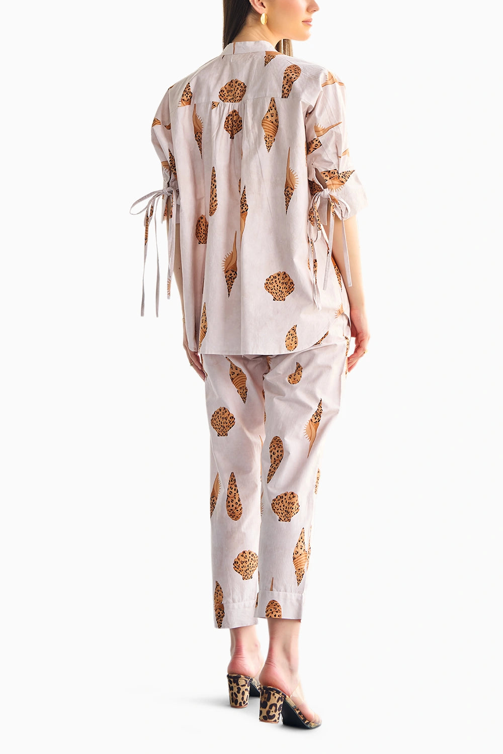 Shell Printed Poplin Co-ord Set
