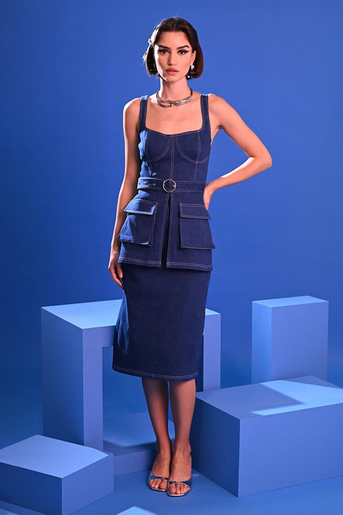 Blue Rosalind Dress