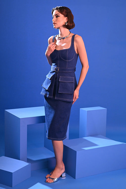 Blue Rosalind Dress
