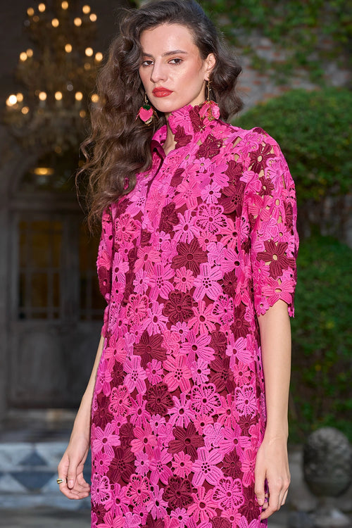 Multi Cutwork Lace Midi