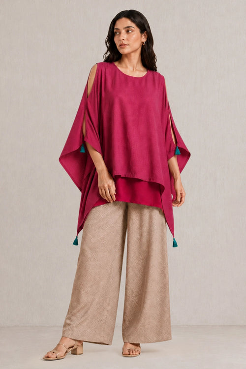 Magenta Melt Vivid Riviera Marine Co-ord Set