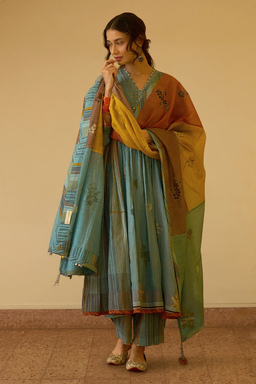 Chhaya Kurta and Pami Pant with Raji Dupatta