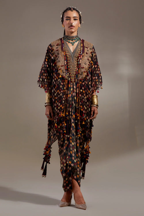 Jamuni Anka Dot Veni Dupatta Jacket Set