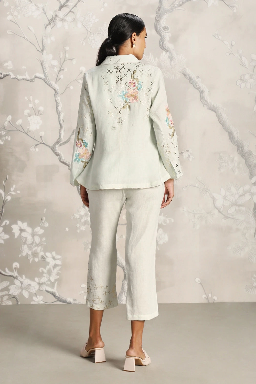 Corsage Peplum Bonny Jacket and Pant Set