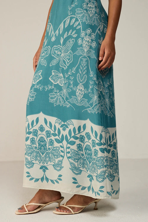 Blue Celeste Midi Dress