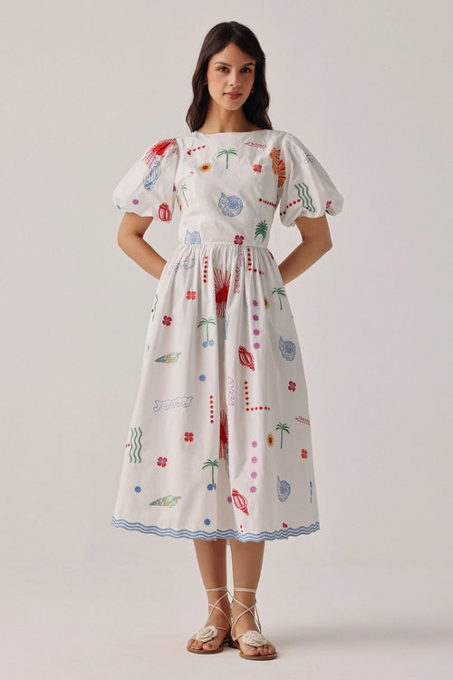 Ecru Isles Lyla Midi Dress