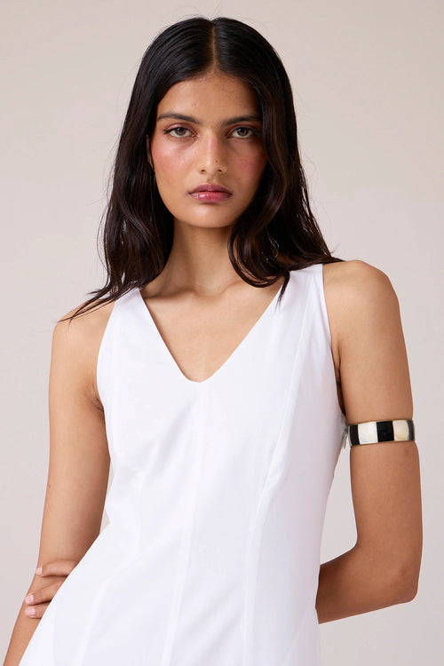 Aurora White Panellead Dress