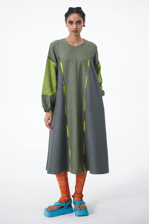 Grey Lime Sorter's Dress