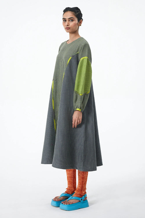 Grey Lime Sorter's Dress
