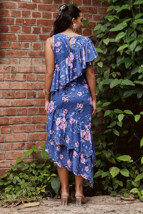 The Parisian Ruffled Broderie Dress
