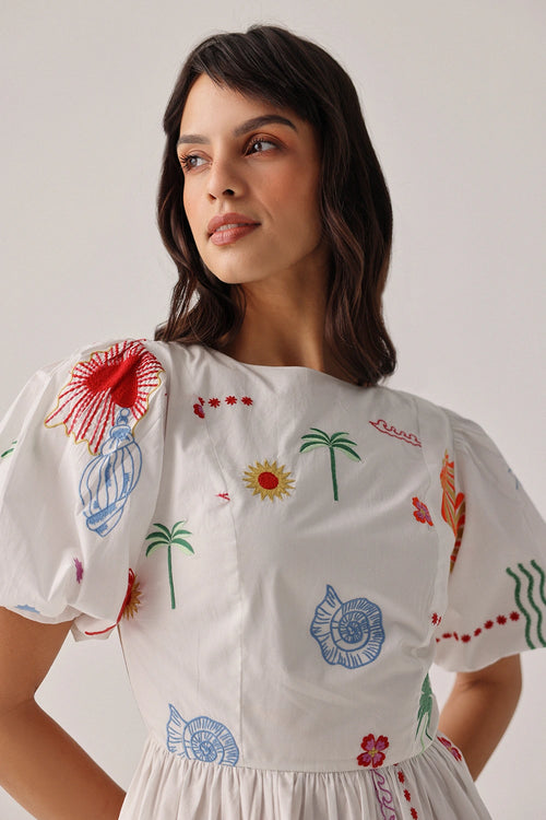 Ecru Isles Lyla Midi Dress