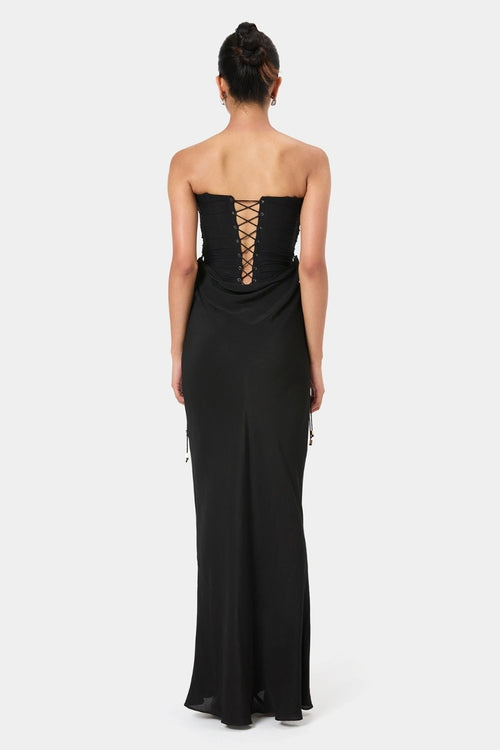 Draped Embellished Corset Set