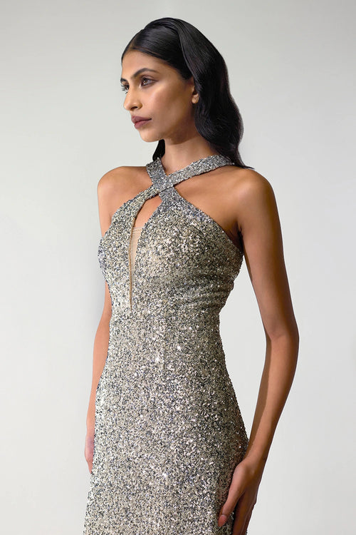 Halo Halter Dress