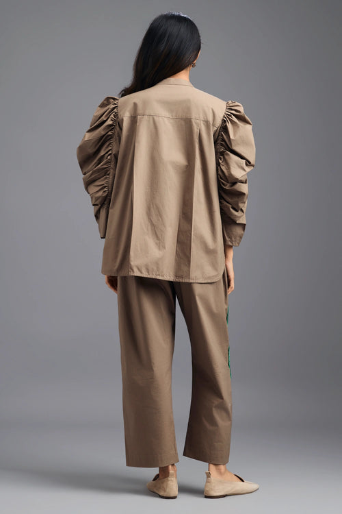 Mud Co-ord Set with Bralette and Elasticated Pants