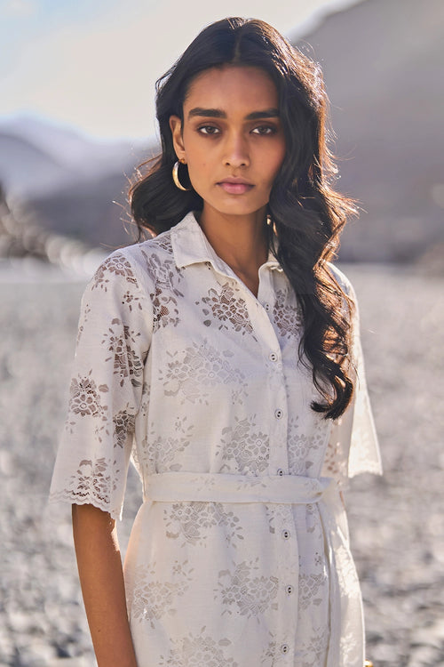 Scalloped Lace Top
